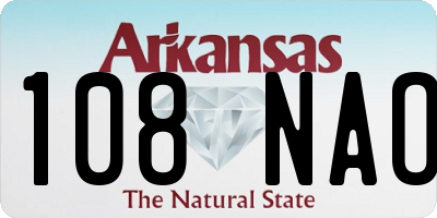 AR license plate 108NAO