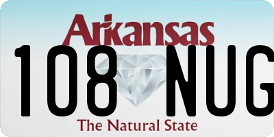 AR license plate 108NUG