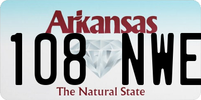 AR license plate 108NWE