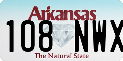 AR license plate 108NWX