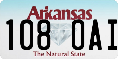 AR license plate 108OAI