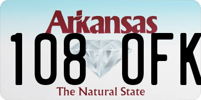 AR license plate 108OFK