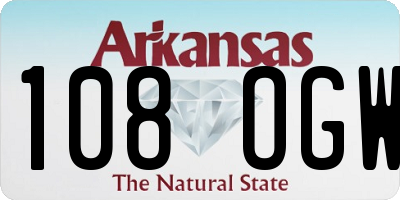 AR license plate 108OGW
