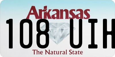 AR license plate 108UIH