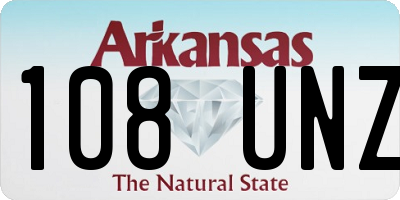 AR license plate 108UNZ