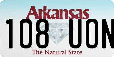 AR license plate 108UON