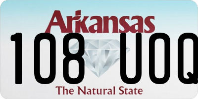AR license plate 108UOQ