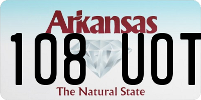 AR license plate 108UOT