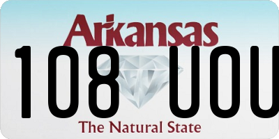 AR license plate 108UOU