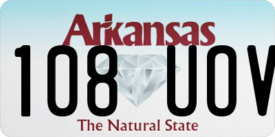 AR license plate 108UOV