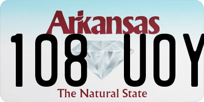AR license plate 108UOY