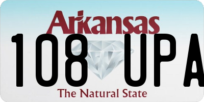 AR license plate 108UPA