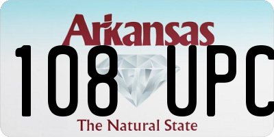 AR license plate 108UPC