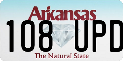 AR license plate 108UPD