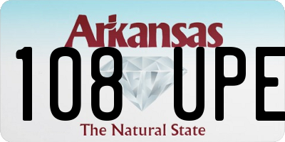 AR license plate 108UPE
