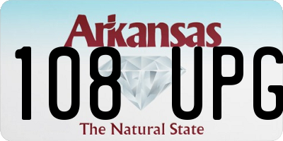 AR license plate 108UPG