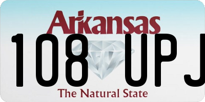AR license plate 108UPJ