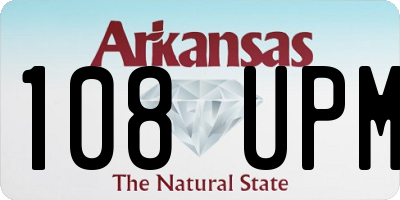 AR license plate 108UPM
