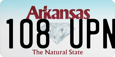 AR license plate 108UPN