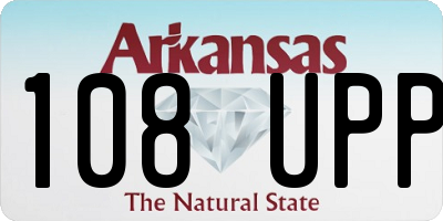 AR license plate 108UPP