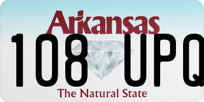 AR license plate 108UPQ