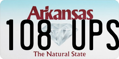 AR license plate 108UPS