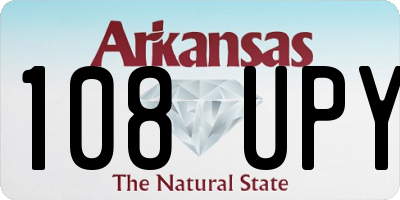 AR license plate 108UPY