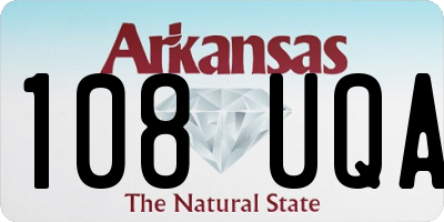 AR license plate 108UQA