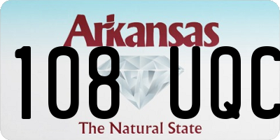 AR license plate 108UQC
