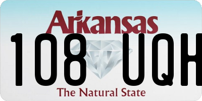 AR license plate 108UQH