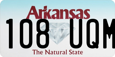 AR license plate 108UQM
