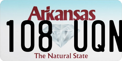 AR license plate 108UQN