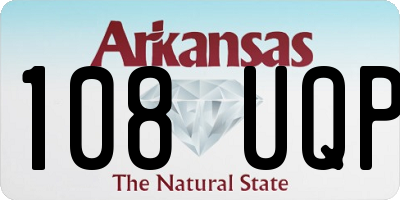 AR license plate 108UQP