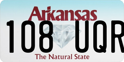 AR license plate 108UQR