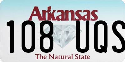 AR license plate 108UQS
