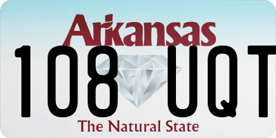 AR license plate 108UQT