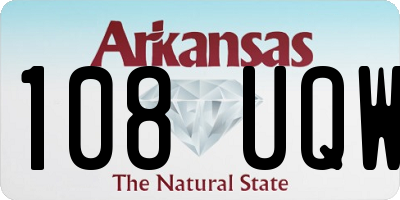 AR license plate 108UQW