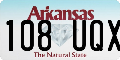 AR license plate 108UQX