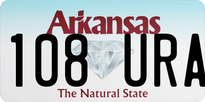 AR license plate 108URA