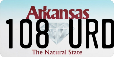 AR license plate 108URD