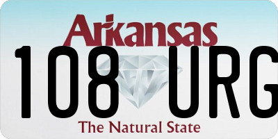 AR license plate 108URG