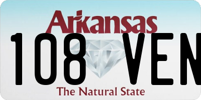AR license plate 108VEN