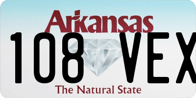 AR license plate 108VEX