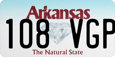 AR license plate 108VGP