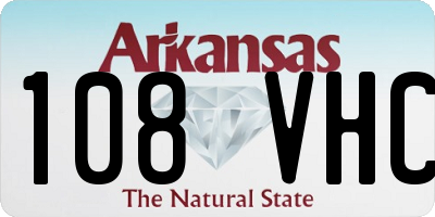 AR license plate 108VHC