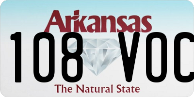AR license plate 108VOC