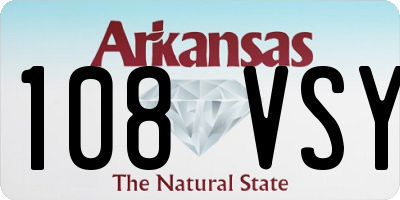 AR license plate 108VSY