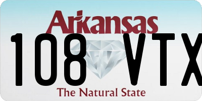 AR license plate 108VTX
