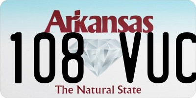 AR license plate 108VUC
