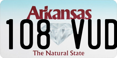 AR license plate 108VUD